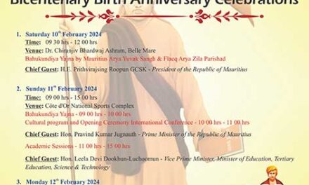 Invitation for Maharshi Dayanand Bicentenary Birth Anniversary Celebration